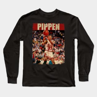 Scottie Pippen - NEW RETRO STYLE Long Sleeve T-Shirt